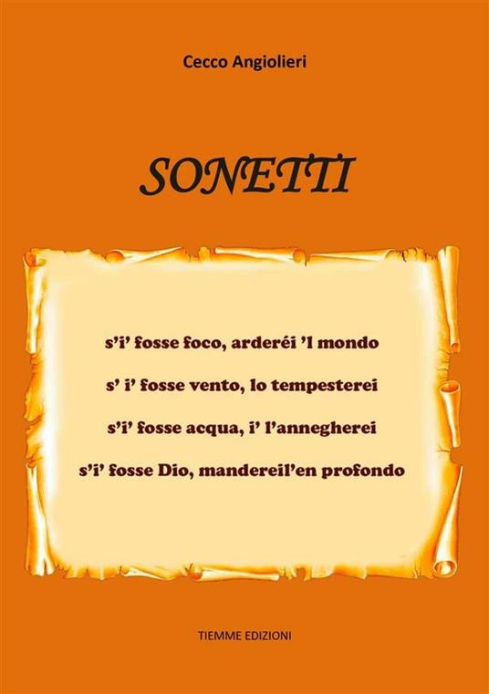 Sonetti - Cecco Angiolieri - ebook