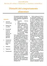 NutriHealth. Disturbi del comportamento alimentare. Numero speciale Marzo 2018