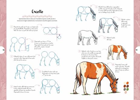 Cavalli e pony. Disegnare è facile. Ediz. a colori - Justine Lecouffe - 5