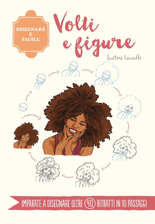 Volti e figure. Disegnare è facile - Justine Lecouffe - copertina