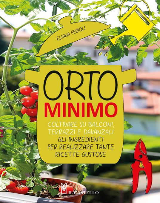 Orto minimo. Coltivare su balconi, terrazzi e davanzali gli ingredienti per realizzare tante ricette gustose - Eliana Ferioli - copertina
