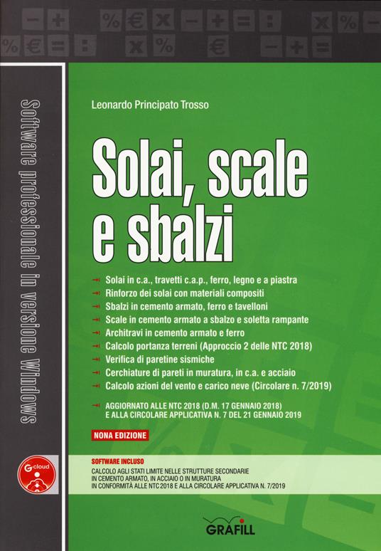 Solai, scale e sbalzi. Con software - Leonardo Principato Trosso - copertina