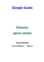 Platonis opera omnia. Concordantiae. Vol. 4