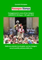 Rassegna stampa. Festeggiamenti in onore di san Calogero (Agrigento 28 giugno-8 luglio 2018)