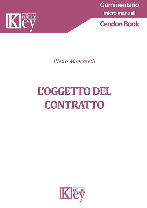 L' oggetto del contratto - Pietro Mancarelli - copertina