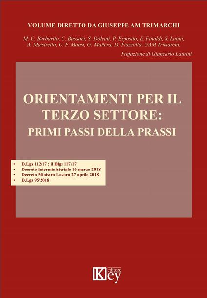 Orientamenti per il terzo settore: primi passi della prassi - Giuseppe A. M. Trimarchi - copertina