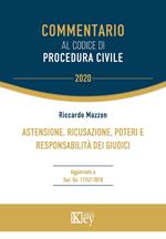Astensione, ricusazione, poteri e responsabilità dei giudici
