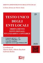 Testo unico degli enti locali. Ordinamento istituzionale, finanziario e contabile