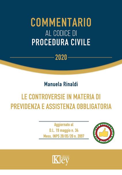 Le controversie in materia di previdenza e assistenza obbligatoria - Manuela Rinaldi - copertina
