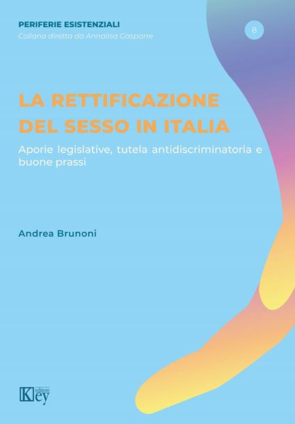 La rettificazione del sesso in Italia. Aporie legislative, tutela antidiscriminatoria e buone prassi - Andrea Brunoni - copertina