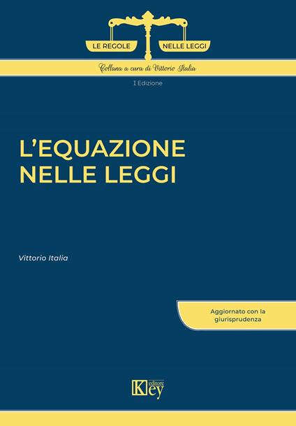 L'equazione nelle leggi - Vittorio Italia - copertina