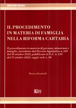Il procedimento in materia di famiglia nella riforma Cartabia