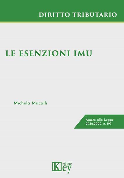 Le esenzioni IMU - Michela Macalli - copertina