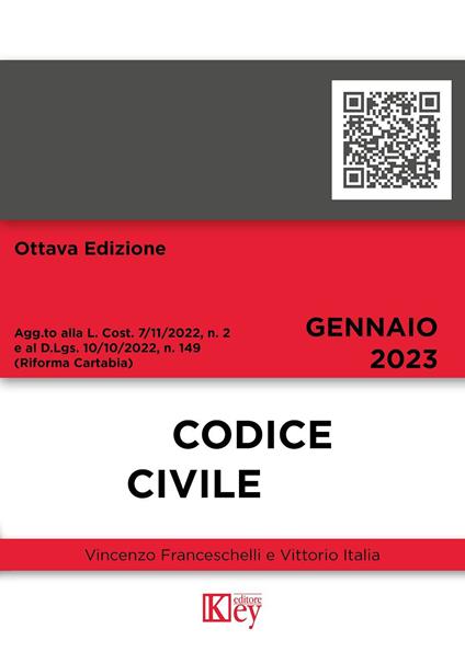 Codice civile - Vincenzo Franceschelli,Vittorio Italia - copertina