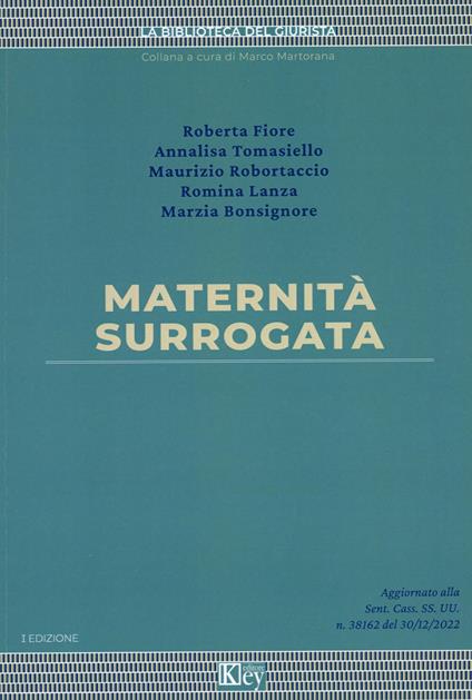 Maternità surrogata - Roberta Fiore,Annalisa Tomasiello,Maurizio Robortaccio - copertina