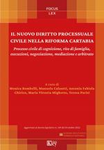 Il nuovo diritto processuale civile nella riforma Cartabia. Processo civile di cognizione, rito di famiglia, esecuzioni, negoziazione, mediazione e arbitrato