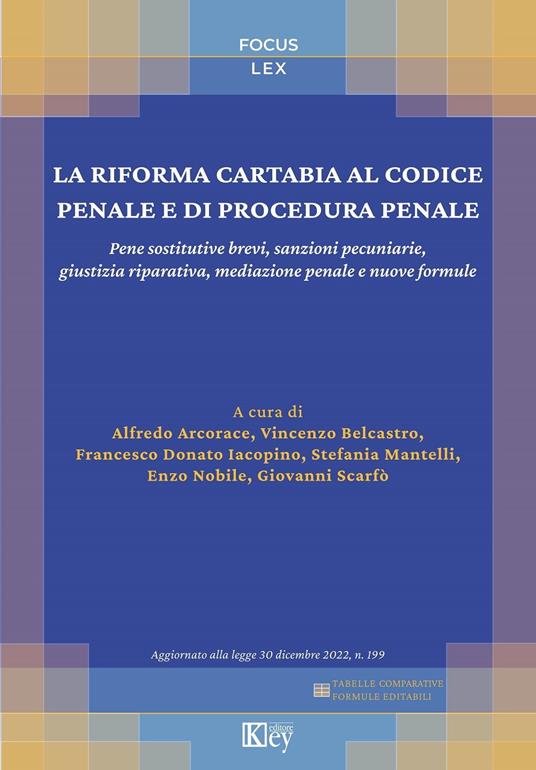 La riforma Cartabia al codice penale e di procedura penale - Alfredo Arcorace,Vincenzo Belcastro,Francesco Donato Iacopino,Stefania Mantelli - ebook