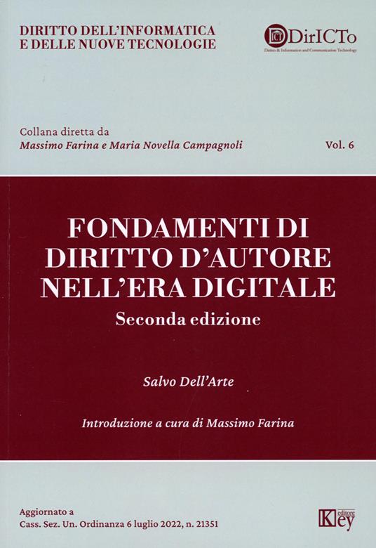 Fondamenti di diritto d'autore nell'era digitale - Salvo Dell'Arte - copertina