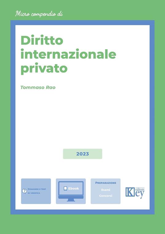 Diritto internazionale privato 2023 - Tommaso Rao - ebook