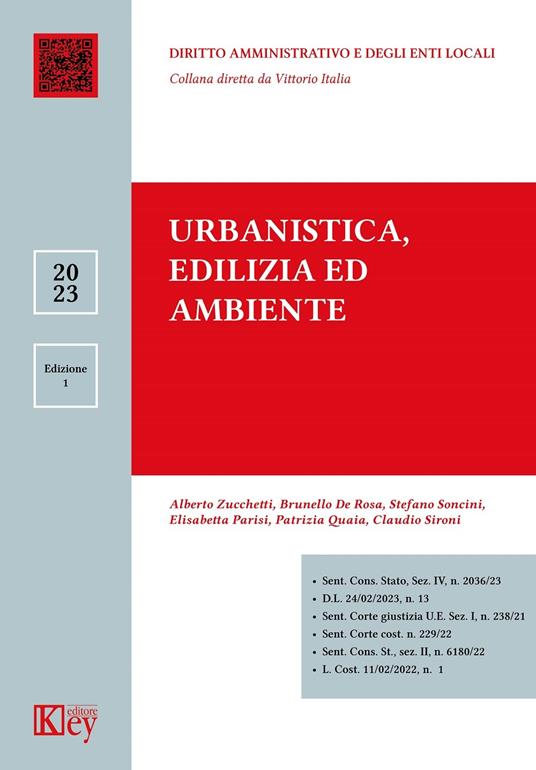 Urbanistica, edilizia ed ambiente - Alberto Zucchetti,Brunello De Rosa,Stefano Soncini - copertina