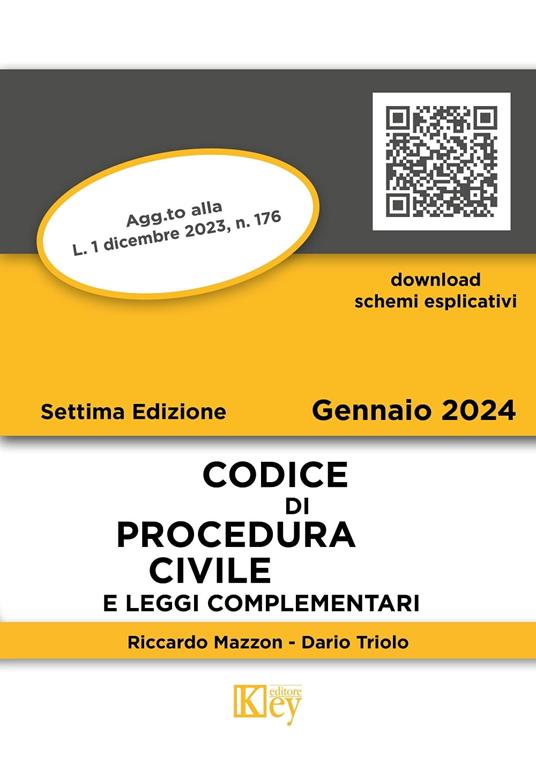 Codice di procedura civile e leggi complementari 2024 - Riccardo Mazzon,Dario Primo Triolo - ebook