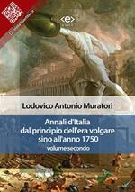 Annali d'Italia dal principio dell'era volgare sino all'anno 1750. Vol. 2