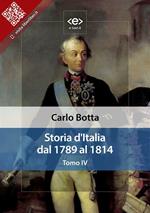 Storia d'Italia dal 1789 al 1814. Vol. 4