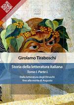 Storia della letteratura italiana. Vol. 1/1: Storia della letteratura italiana