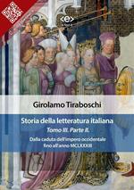 Storia della letteratura italiana. Vol. 3/2: Storia della letteratura italiana