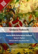Storia della letteratura italiana. Vol. 5/1: Storia della letteratura italiana