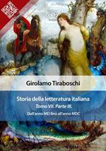 Storia della letteratura italiana. Vol. 7/3: Storia della letteratura italiana