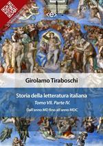 Storia della letteratura italiana. Vol. 7/4: Storia della letteratura italiana