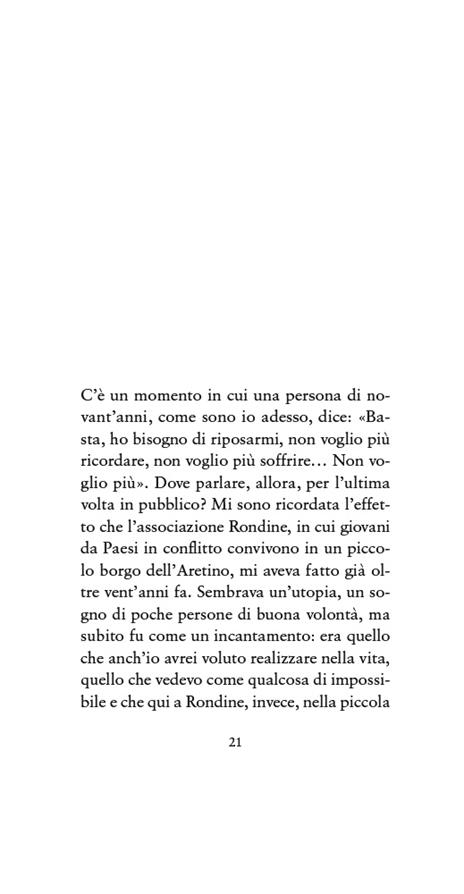 Ho scelto la vita. La mia ultima testimonianza pubblica sulla Shoah - Liliana Segre - 2