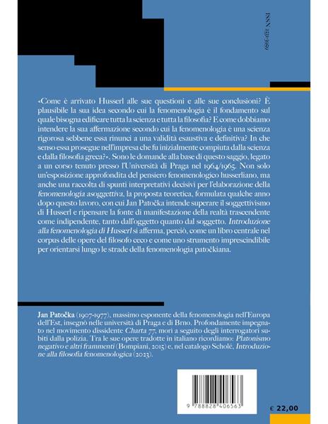 Introduzione alla fenomenologia di Husserl - Jan Patocka - 2