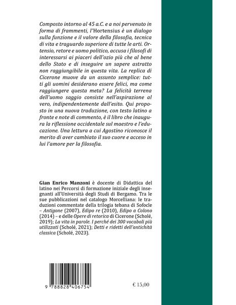 Ortensio. Testo latino a fronte - Marco Tullio Cicerone - 2