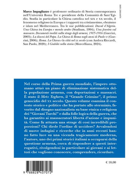 Il Grande Crimine. Il genocidio degli armeni. Nuova ediz. - Marco Impagliazzo - 2