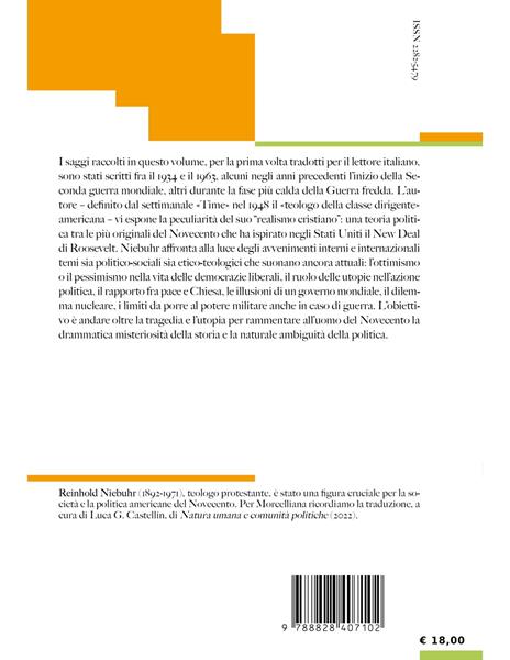 Realismo cristiano e potere politico - Reinhold Niebuhr - 2