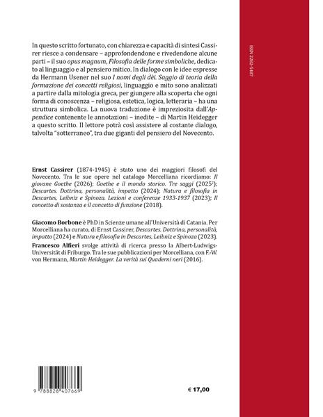 Linguaggio e mito. Un contributo al problema dei nomi degli dèi - Ernst Cassirer - 2