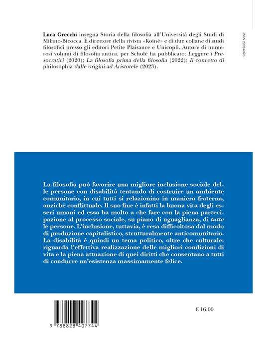 Filosofia, inclusione, comunità - Luca Grecchi - 2