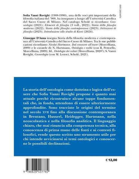 Ontologia - Sofia Vanni Rovighi - 2