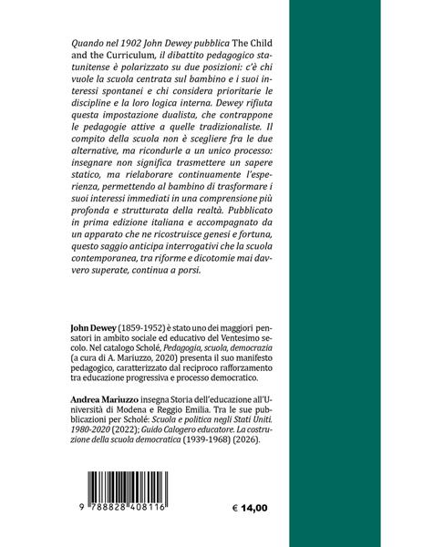 Il bambino e il curriculum - John Dewey - 2