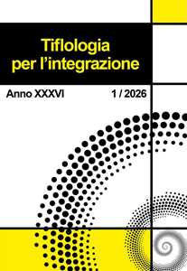 Libro Tiflologia per l'integrazione (2026). Vol. 1 