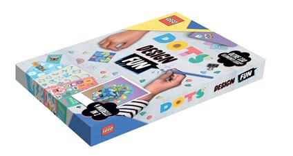 Lego dots design fun. Con Dots. Con set Lego®. Con stencil. Con Adesivi - copertina