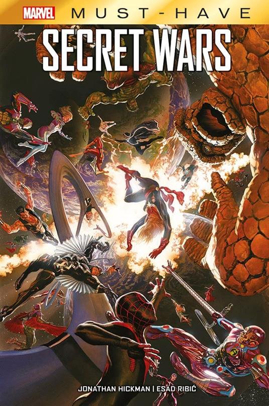 Secret wars - Jonathan Hickman,Paul Renaud Esad Ribic - copertina