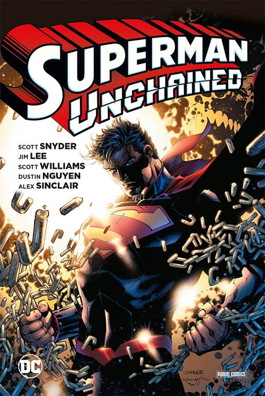 Superman unchained - Scott Snyder,Jim Lee,Scott Williams - copertina