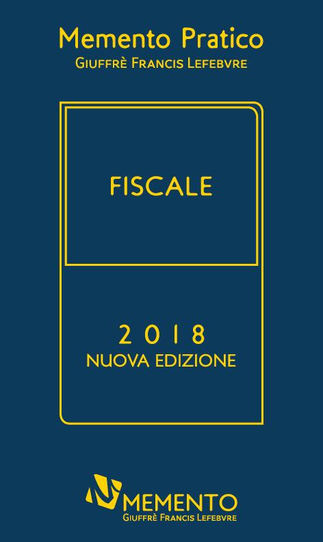 Memento fiscale 2018 - copertina