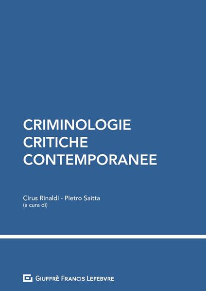 Criminologie critiche contemporanee - copertina