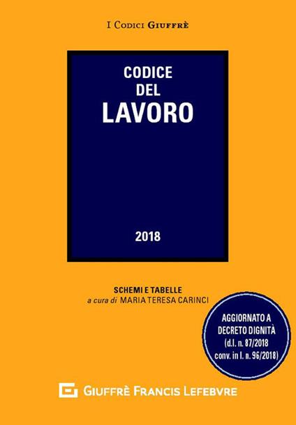 Codice del lavoro - copertina