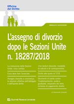 L' assegno di divorzio dopo le Sezioni Unite n.18287/2018