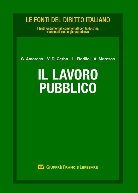 Il lavoro pubblico - copertina